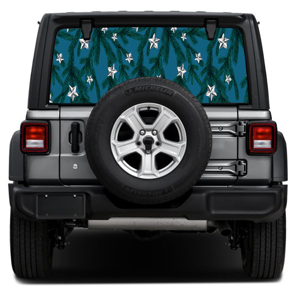 Tree Stars Rear Window Decal