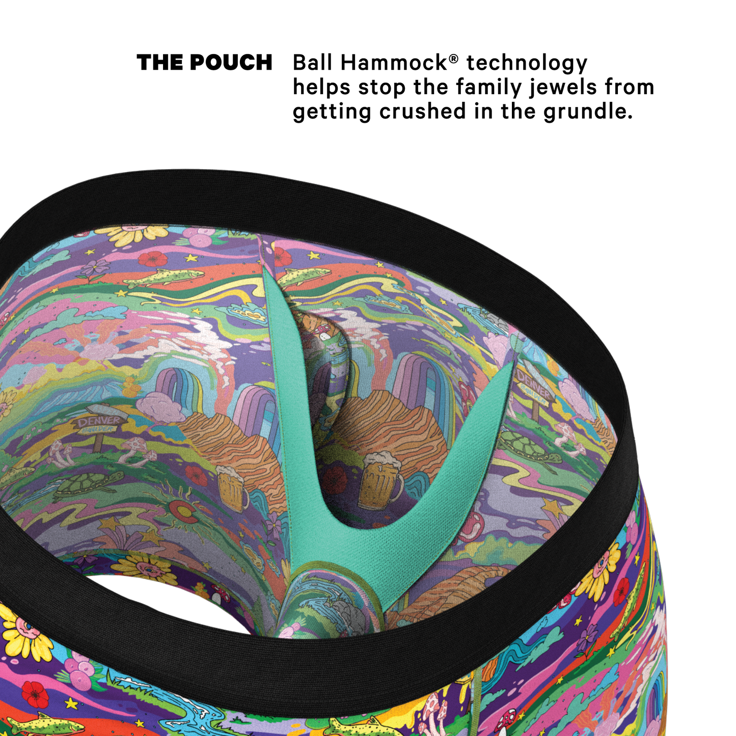 The Trippy Colorado | Trippy Colorado Ball Hammock® Pouch Underwear With Fly