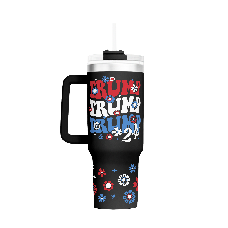 Trump - Flower Power - 40oz Tumbler - 2615