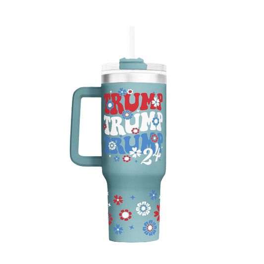Trump - Flower Power - 40oz Tumbler - 2615