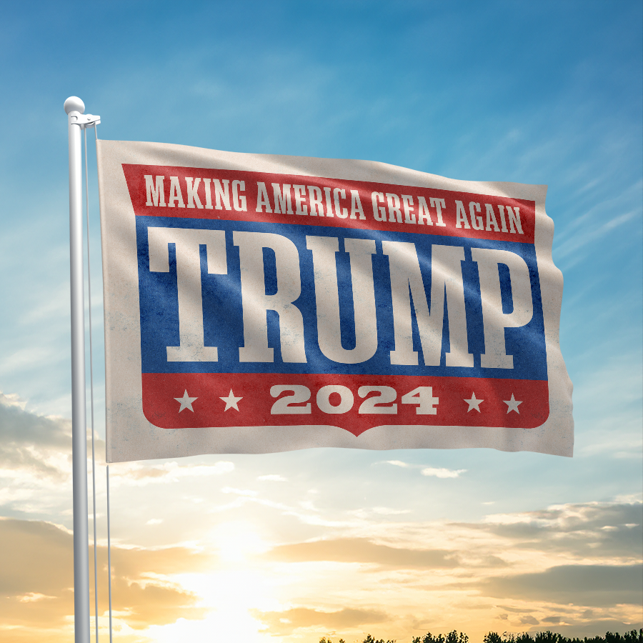 Trump 2024 - Retro Flag - 2638