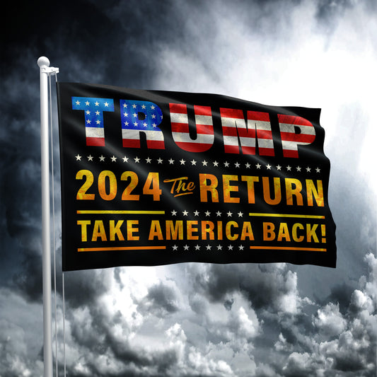 Trump 2024 - The Return -  Flag - 9163