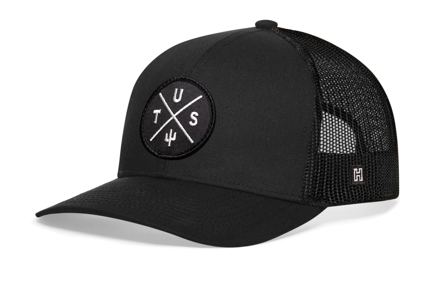 Tucson Trucker Hat  |  Black TUS X Snapback