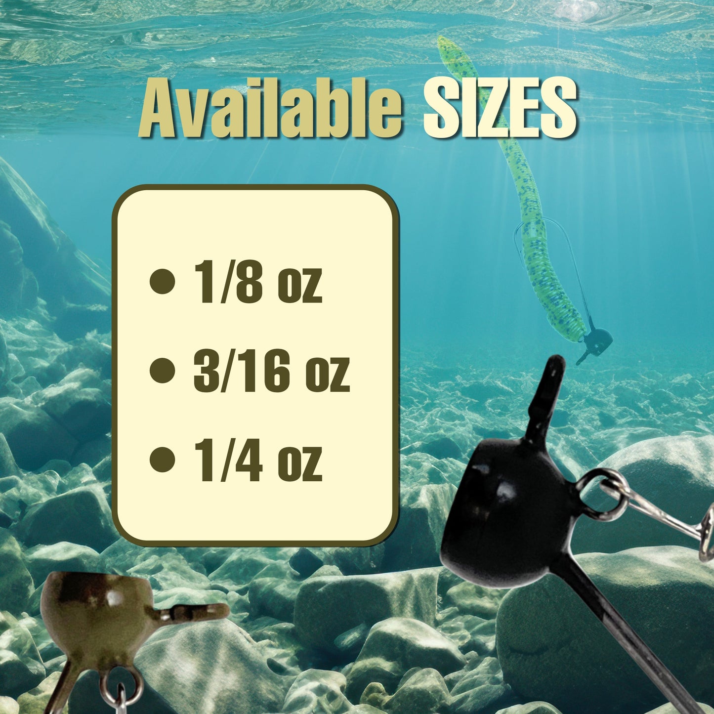 Reaction Tackle Tungsten Stand-Up Shaky Head Jigs (5 pack)