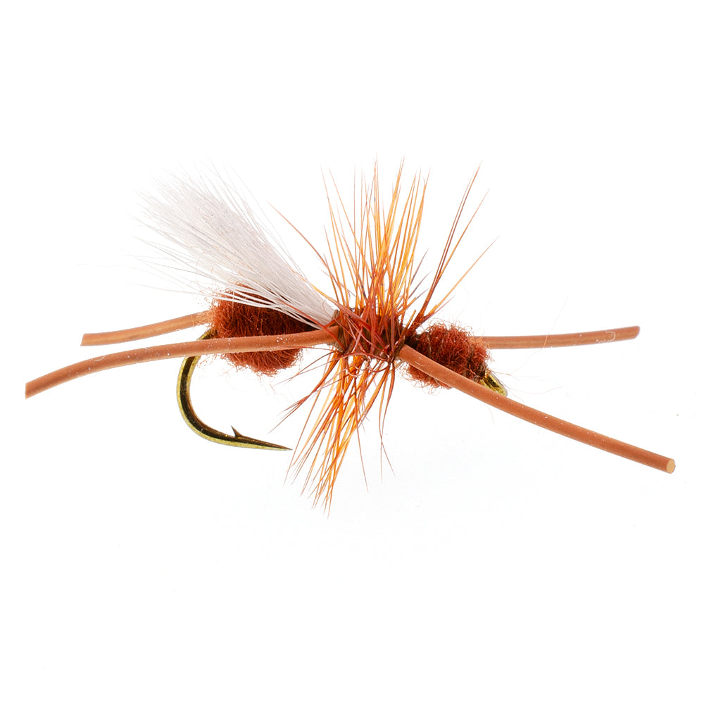 3 Pack Turcks Power Flying Ant Cinnamon Terrestrial Trout Dry Fly - Hook Size 12