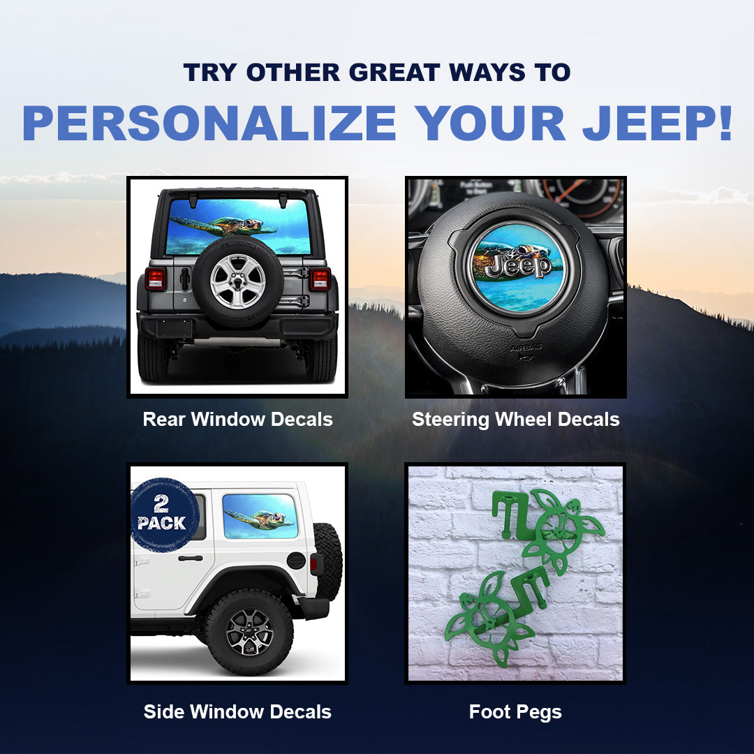 Turtle Side Windows Printed Vinyl Decal