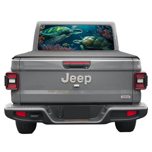 Two Turtles Rear Window Decal