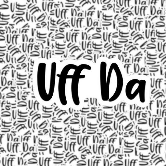 Uff Da Sticker