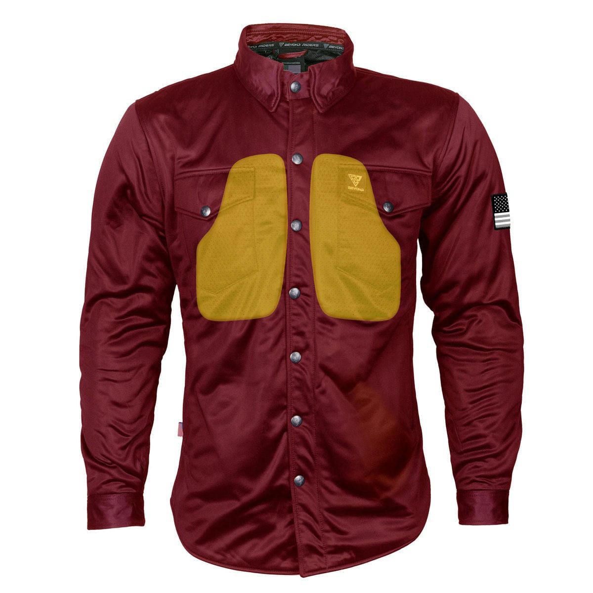 Ultra Protective Shirt - Red Maroon Solid with Pads