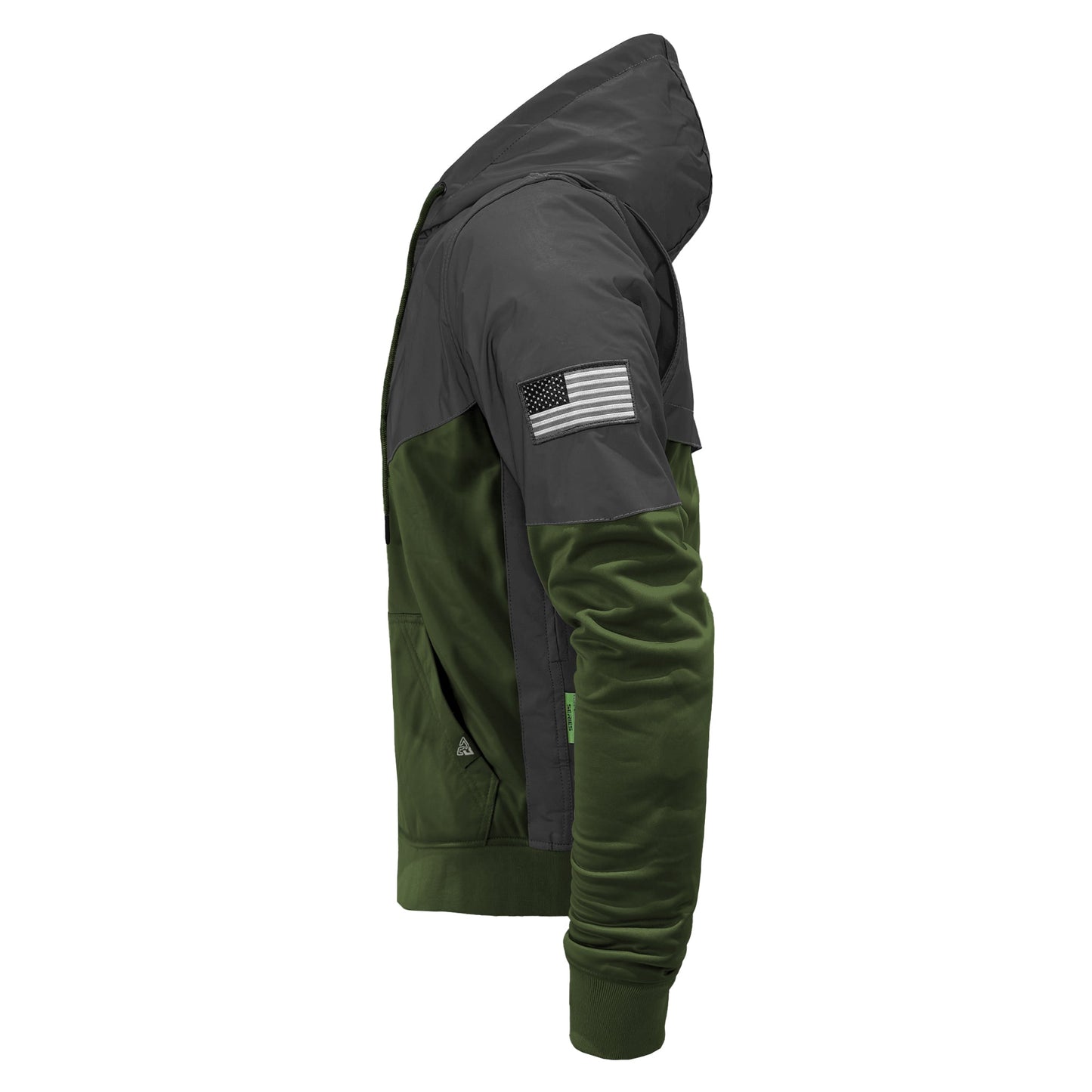 Ultra Reflective Hoodie Army Green Nebula