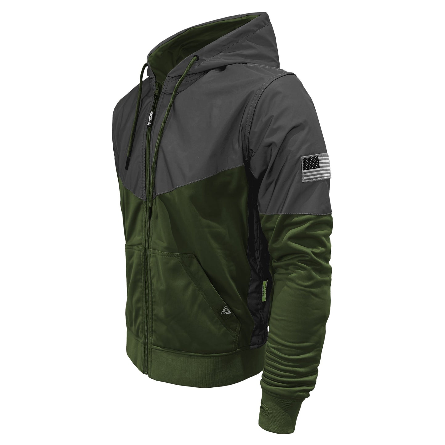Ultra Reflective Hoodie Army Green Nebula