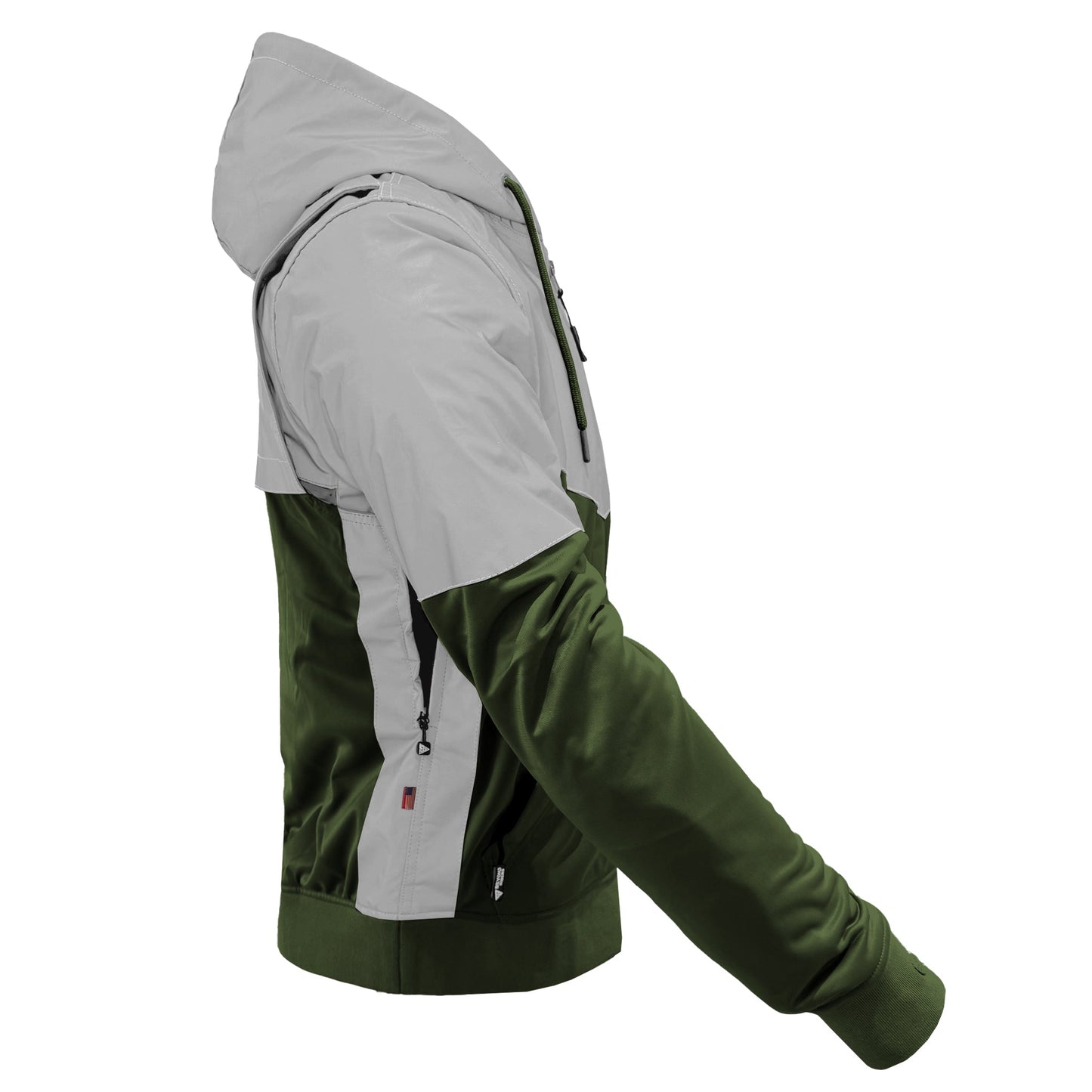 Ultra Reflective Hoodie Army Green Eclipse
