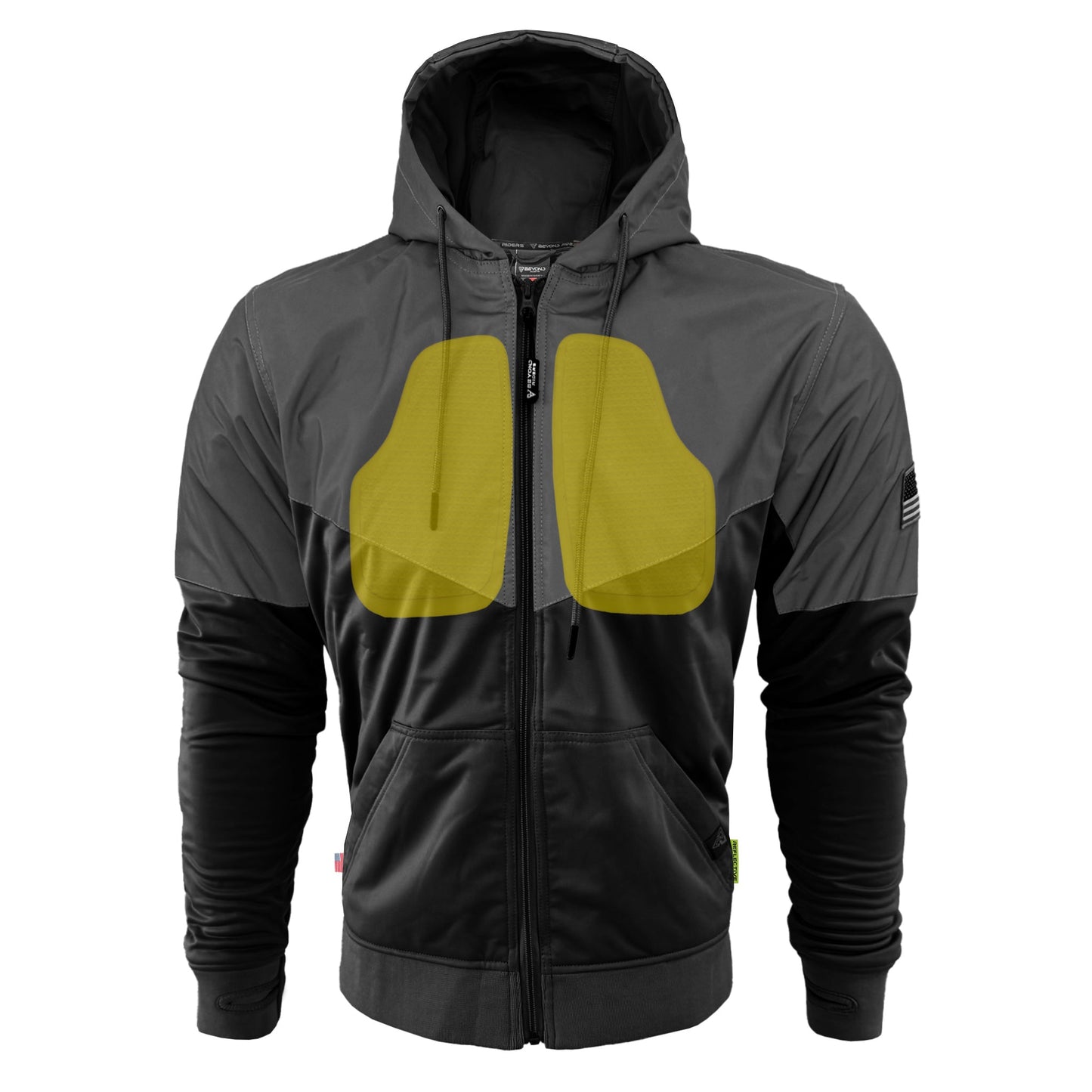 Ultra Reflective Hoodie "Nightfall Nebula" - Black and Black