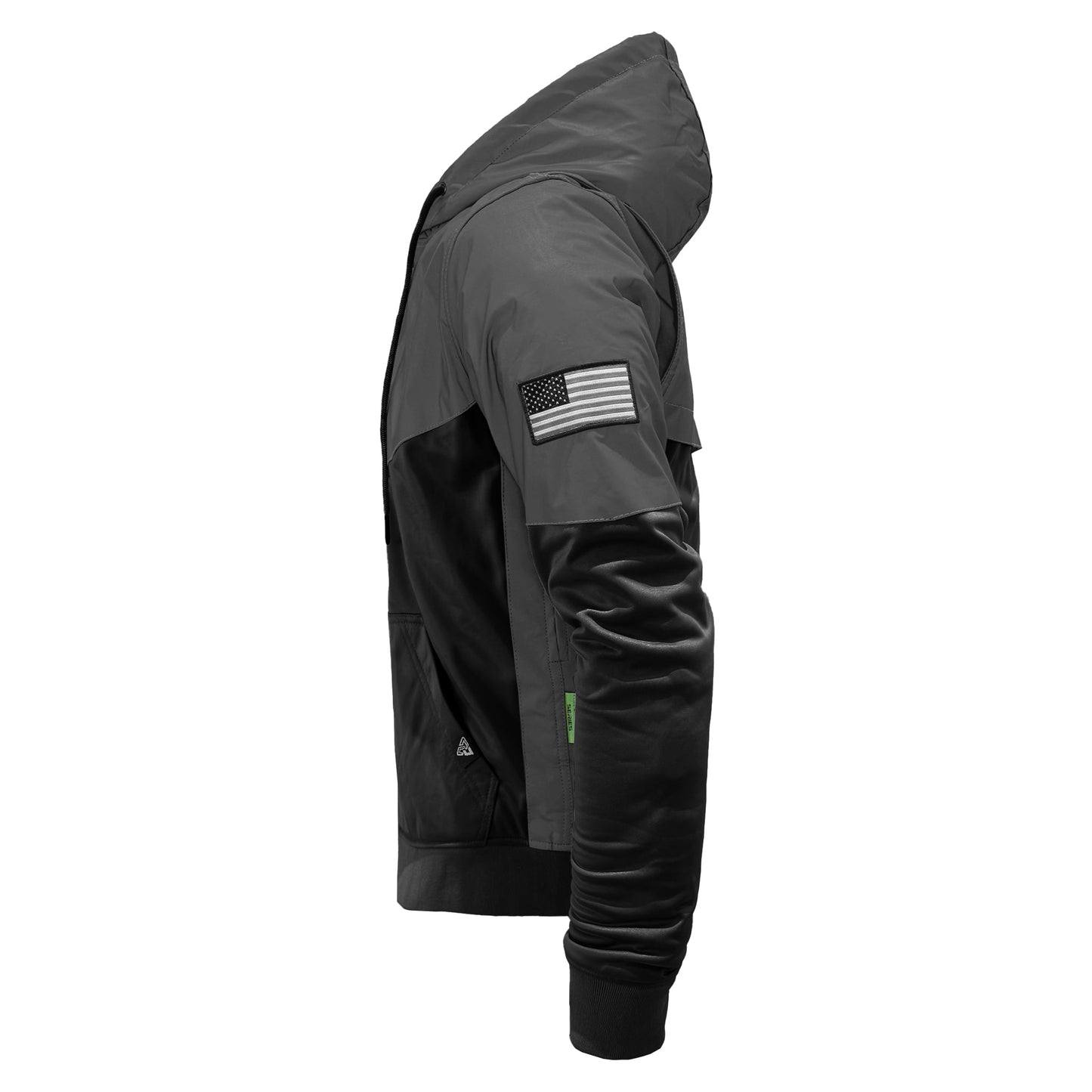 Ultra Reflective Hoodie "Nightfall Nebula" - Black and Black