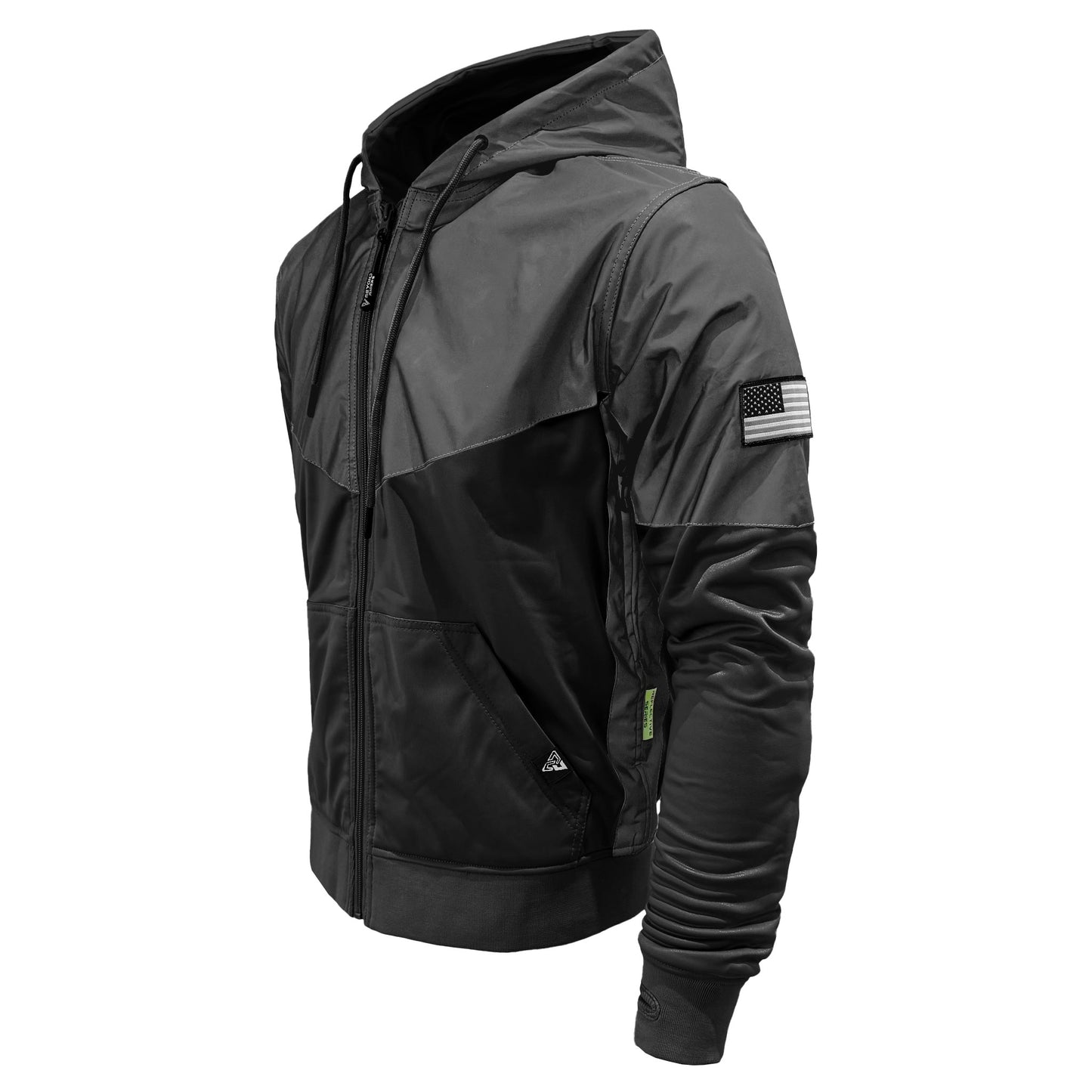 Ultra Reflective Hoodie "Nightfall Nebula" - Black and Black