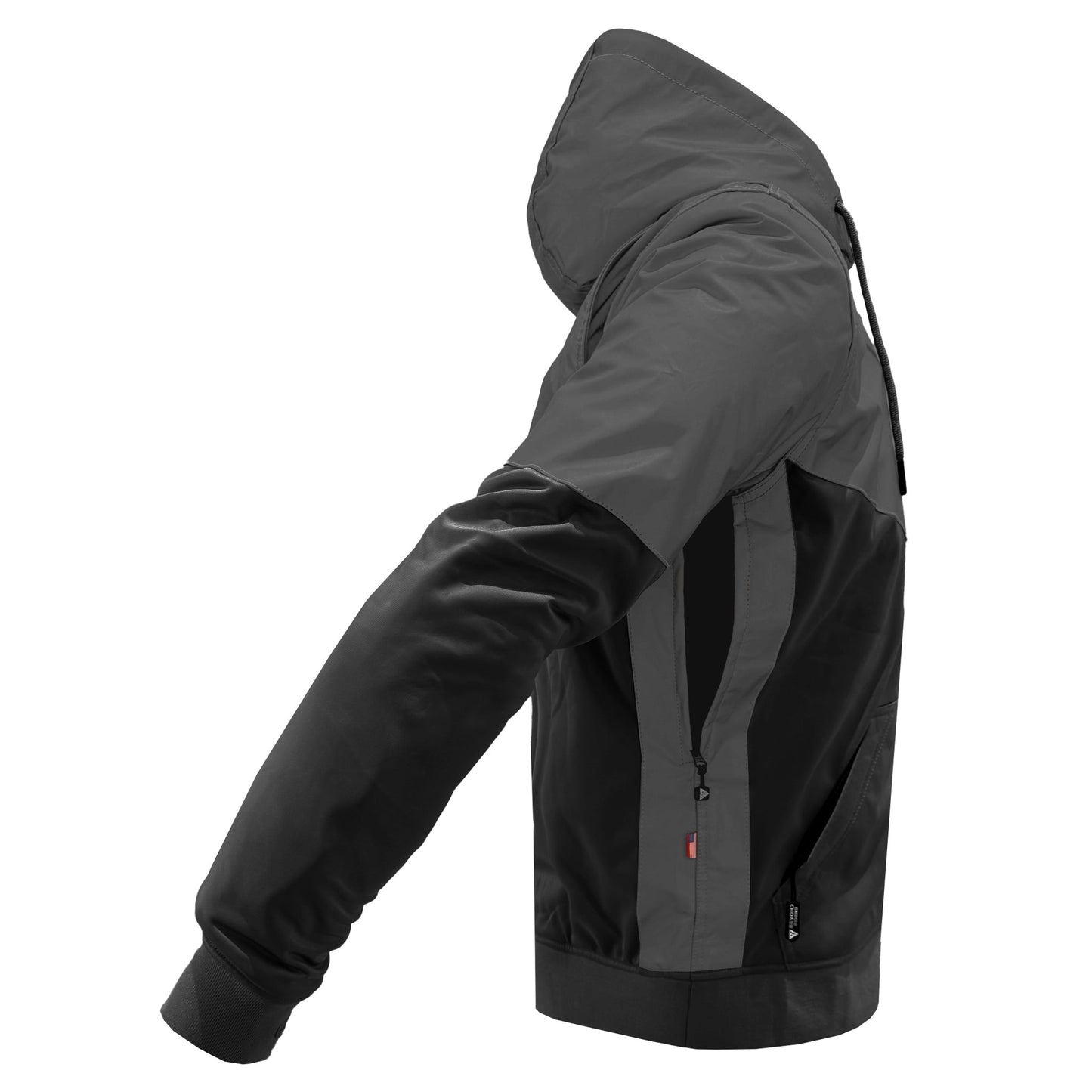 Ultra Reflective Hoodie "Nightfall Nebula" - Black and Black