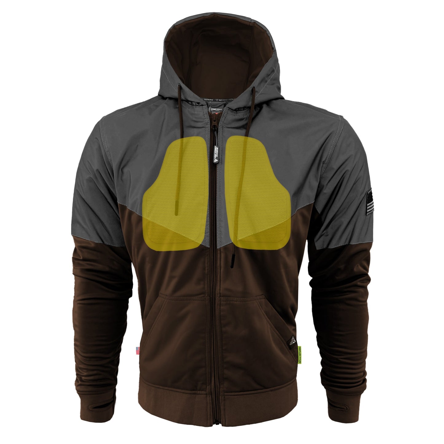 Ultra Reflective Hoodie Brown Nebula