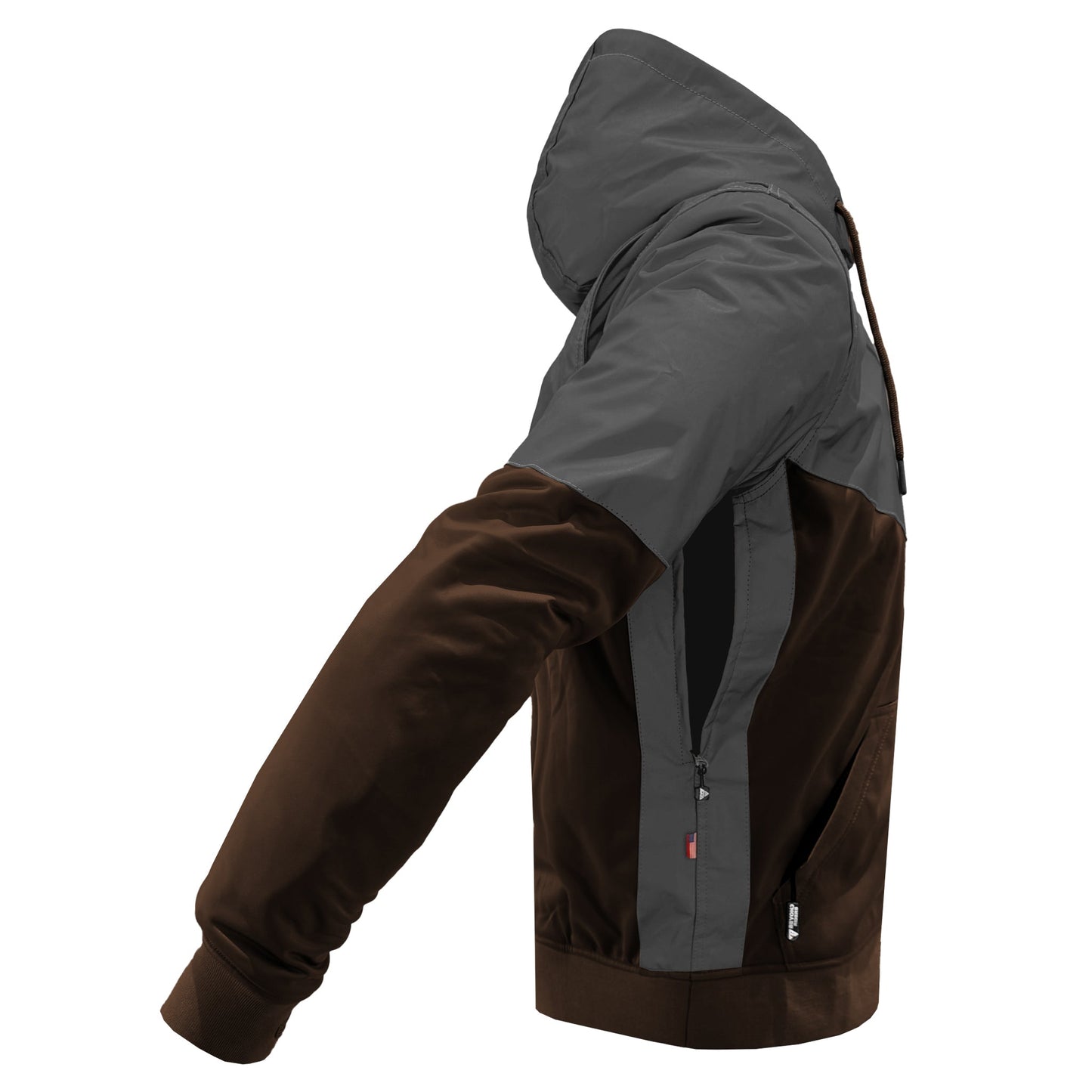Ultra Reflective Hoodie Brown Nebula