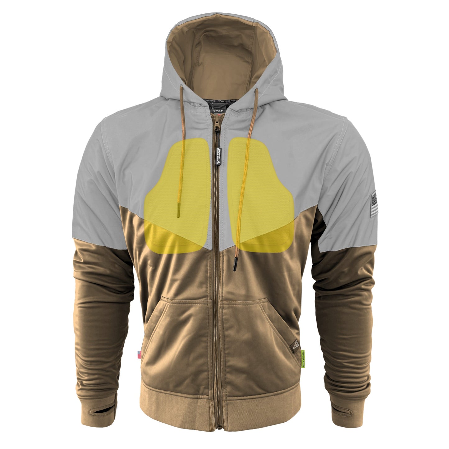 Ultra Reflective Hoodie Camel Eclipse