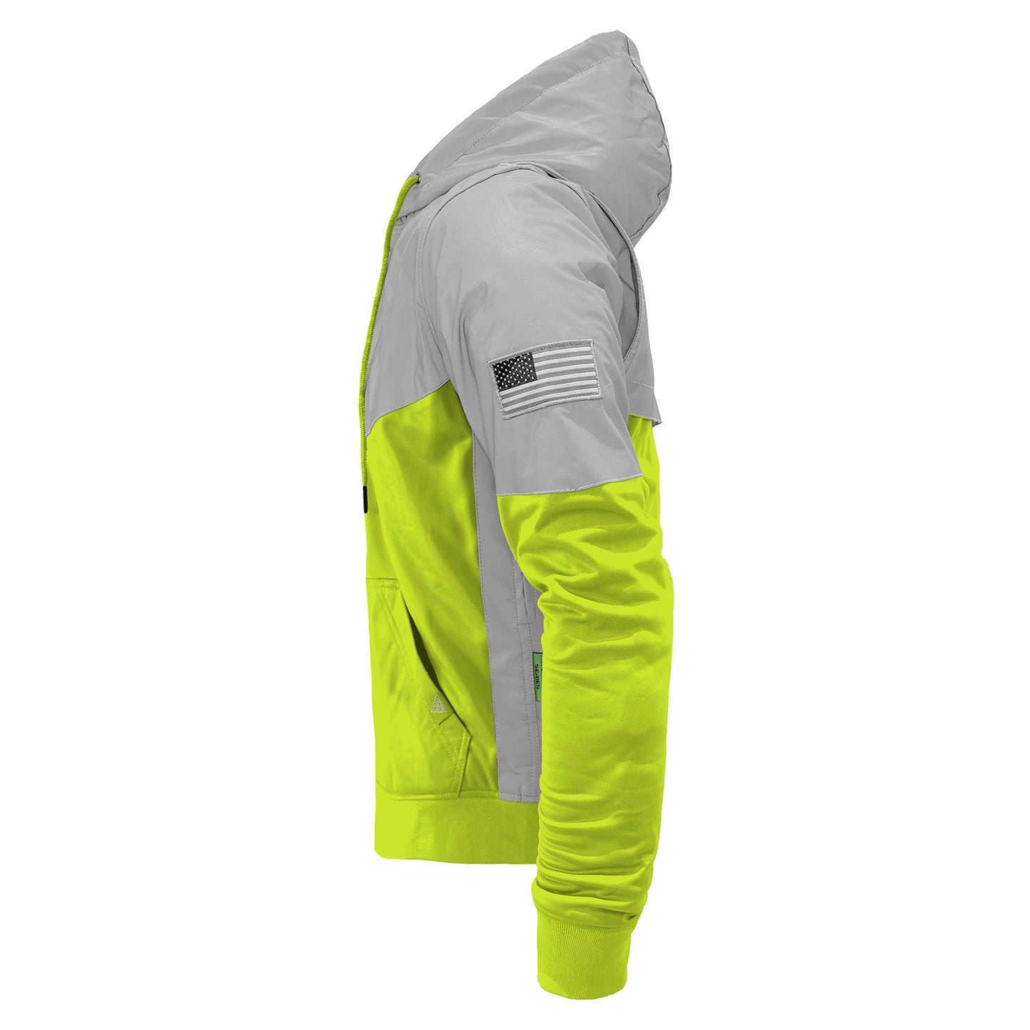 Ultra Reflective Hoodie Hi Vis Green Eclipse
