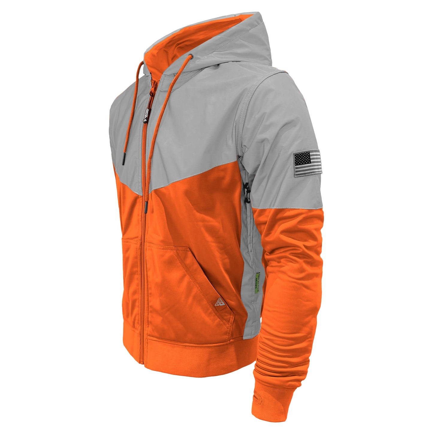 Ultra Reflective Hoodie Hi Vis Orange Eclipse