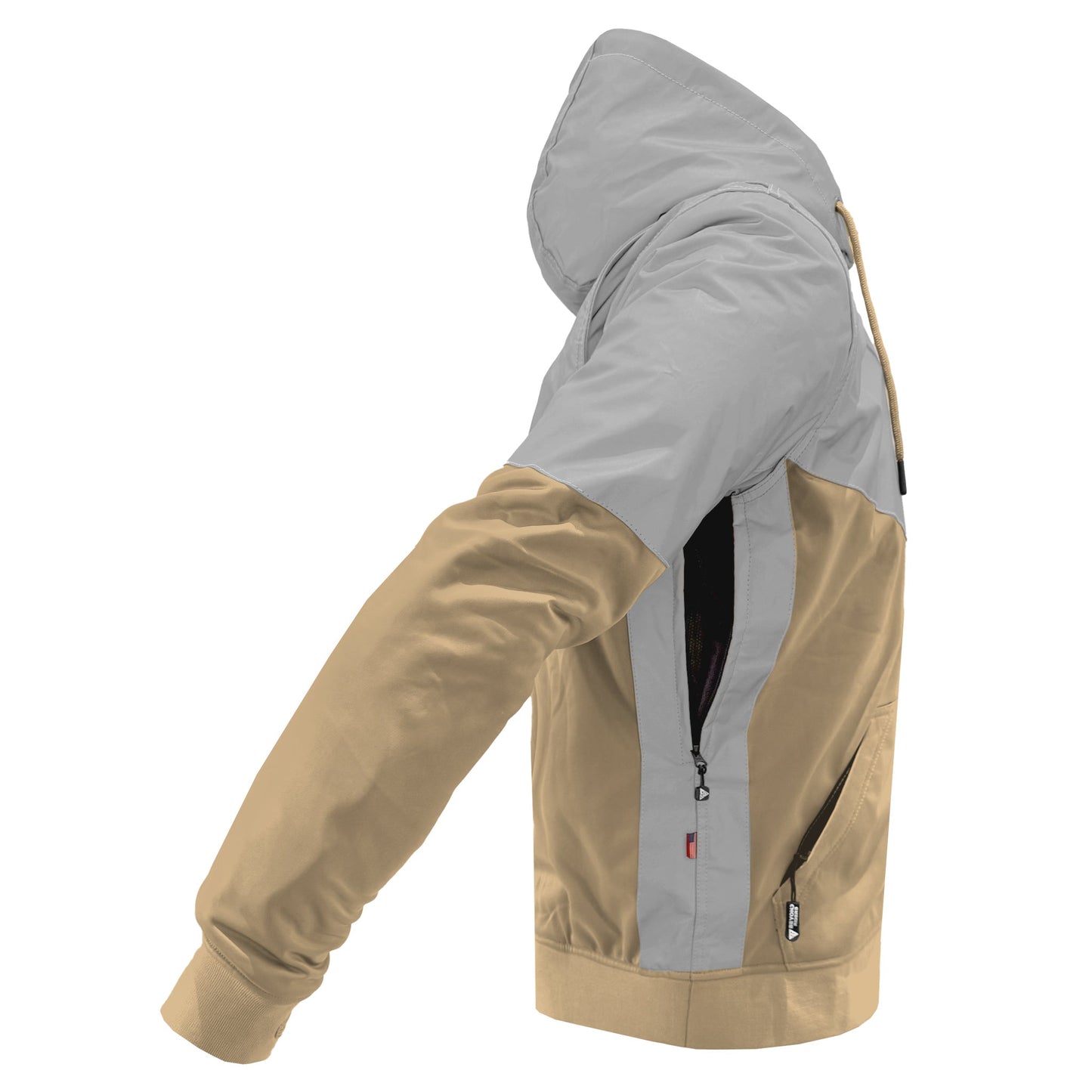 Ultra Reflective Hoodie Khaki Eclipse