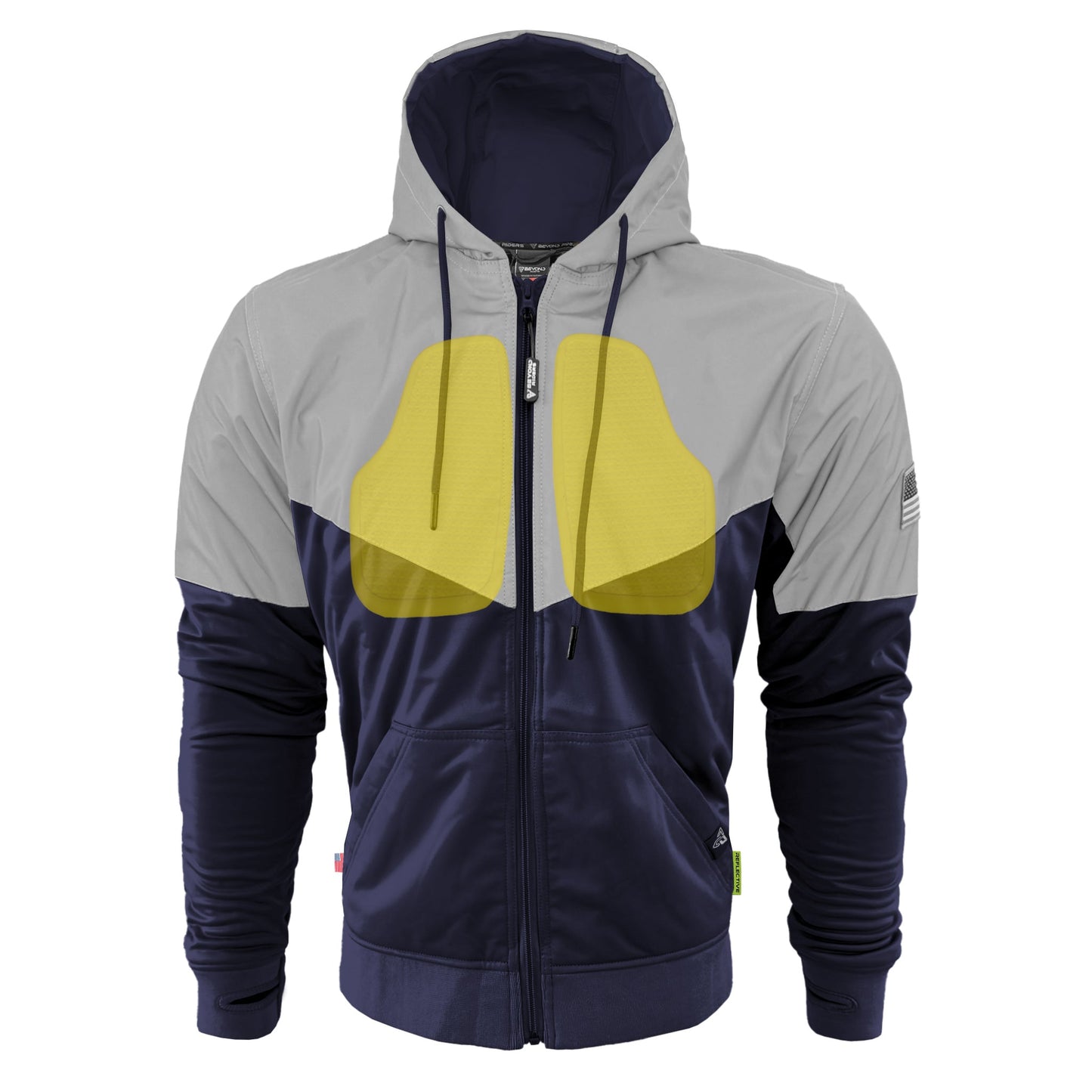 Ultra Reflective Hoodie Navy Blue Eclipse