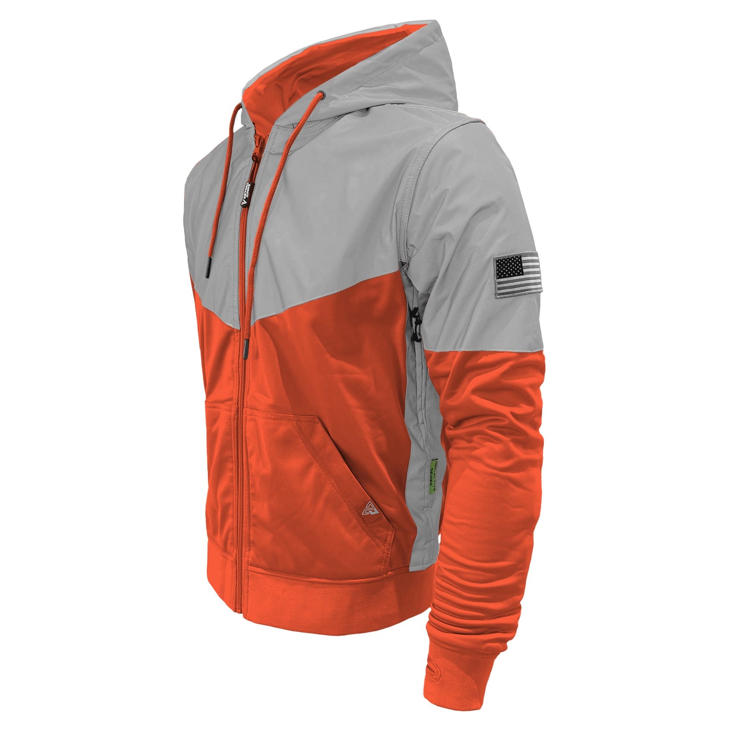 Ultra Reflective Hoodie Orange Eclipse