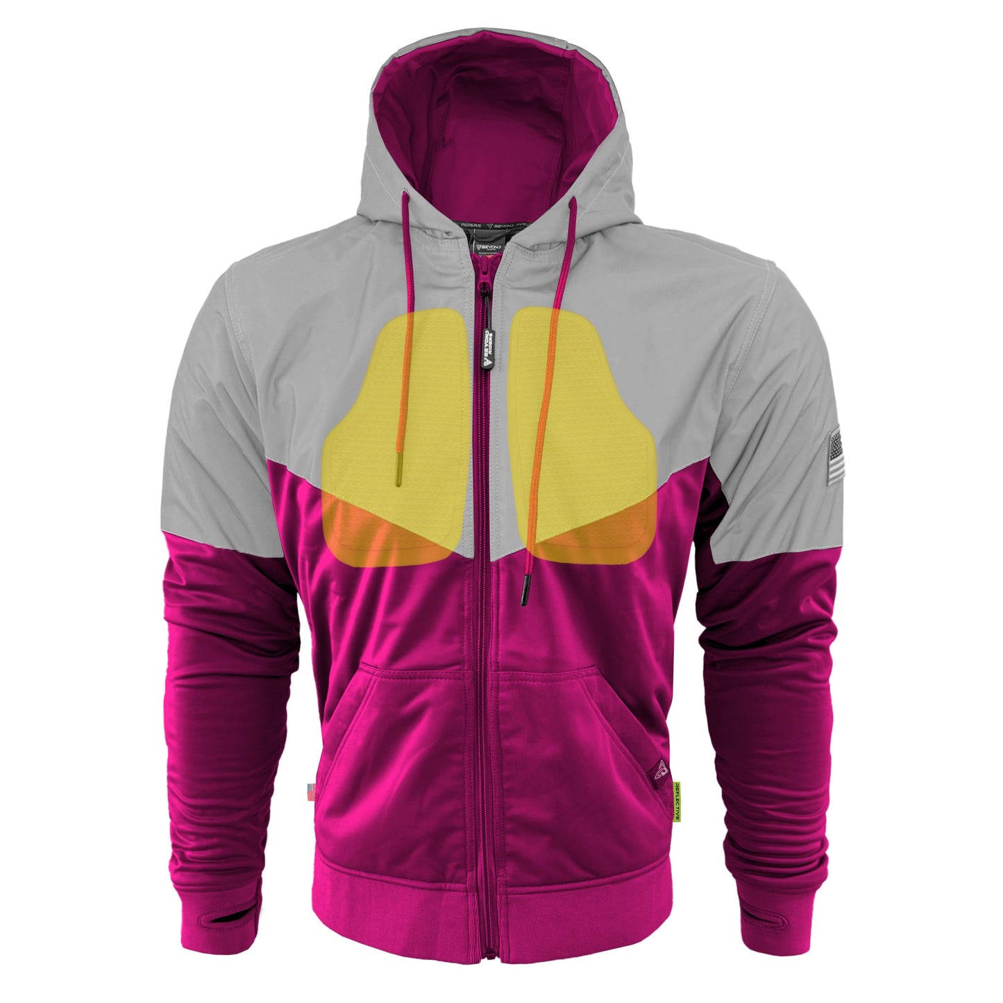 Ultra Reflective Hoodie Pink Eclipse