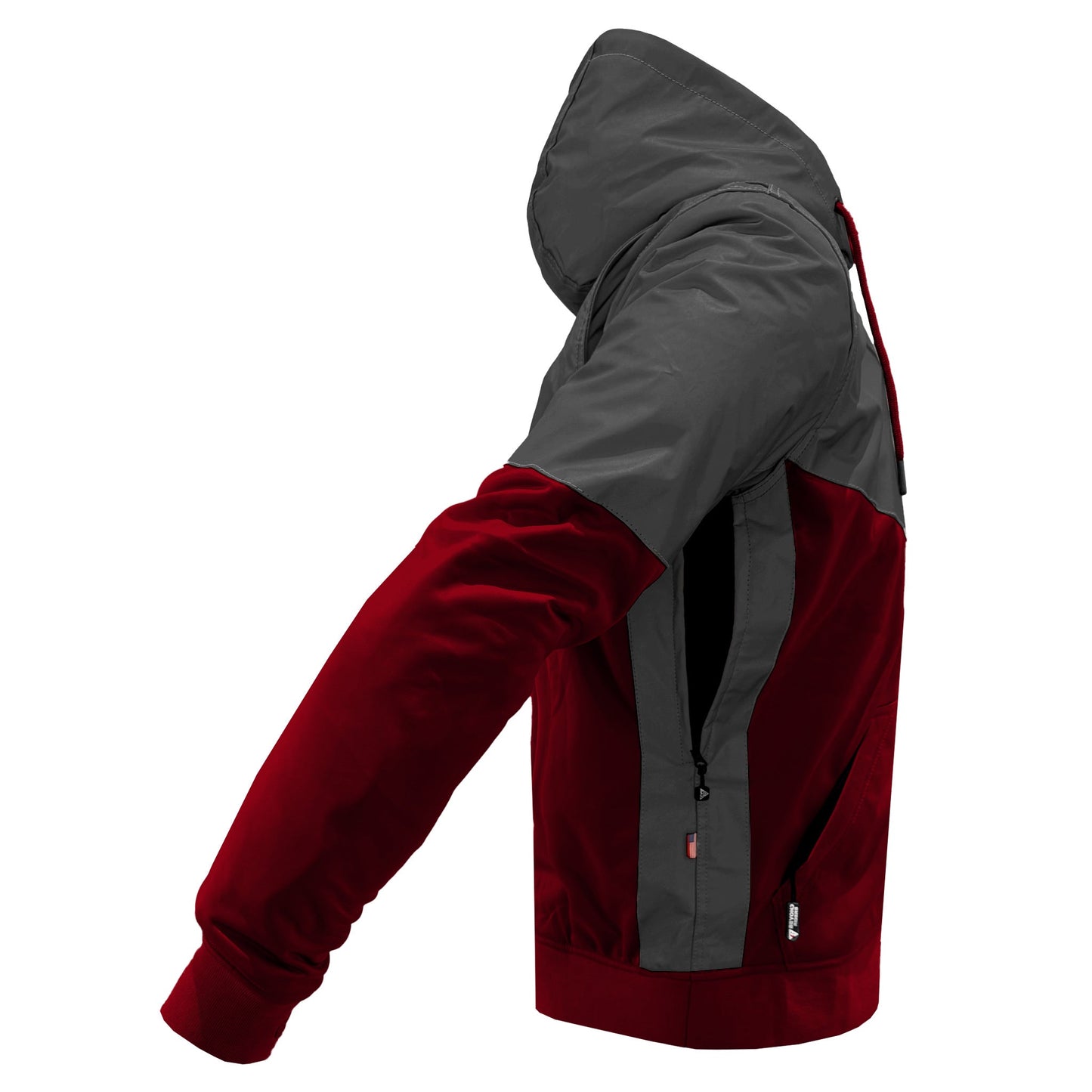 Ultra Reflective Hoodie Red Maroon Nebula