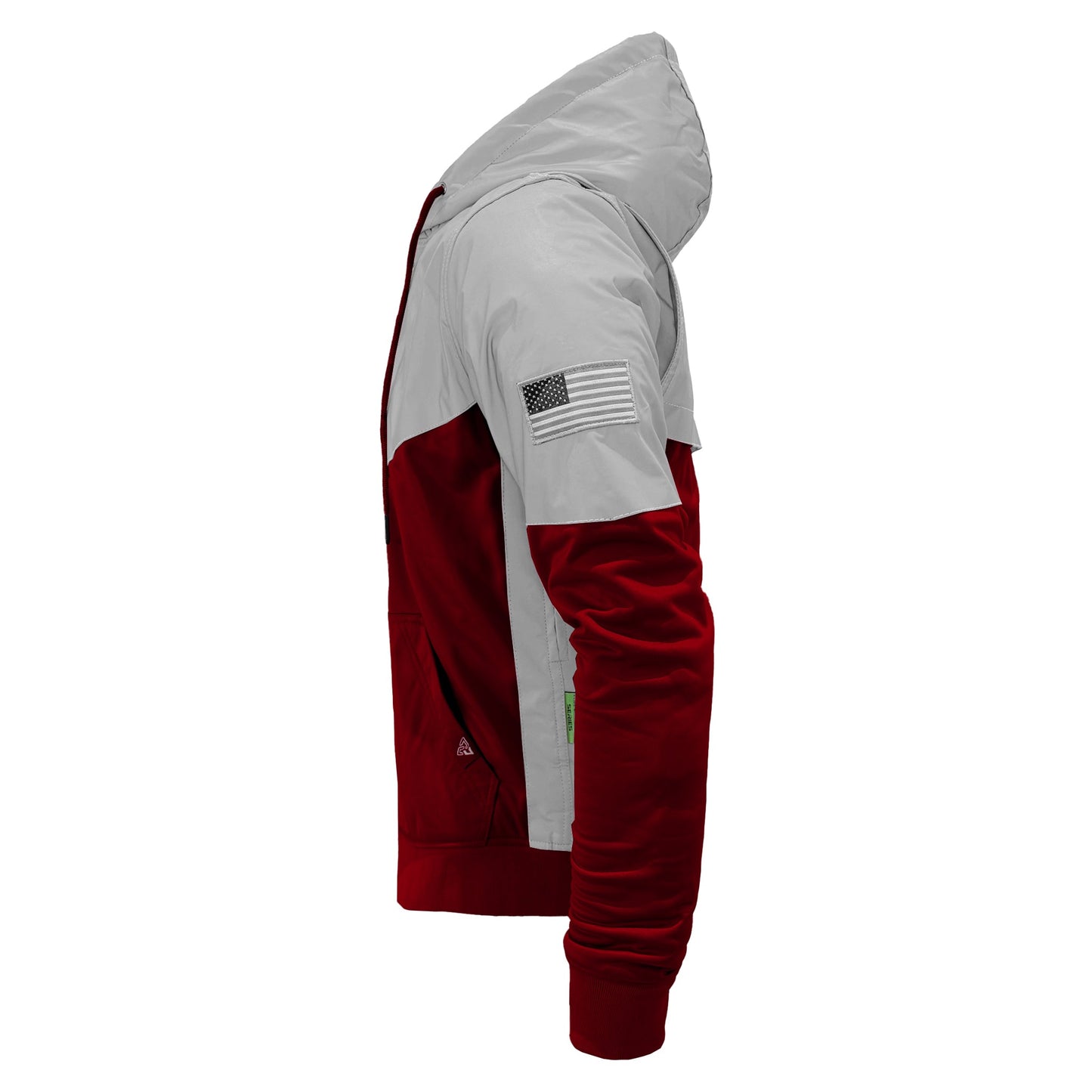 Ultra Reflective Hoodie Red Maroon Eclipse