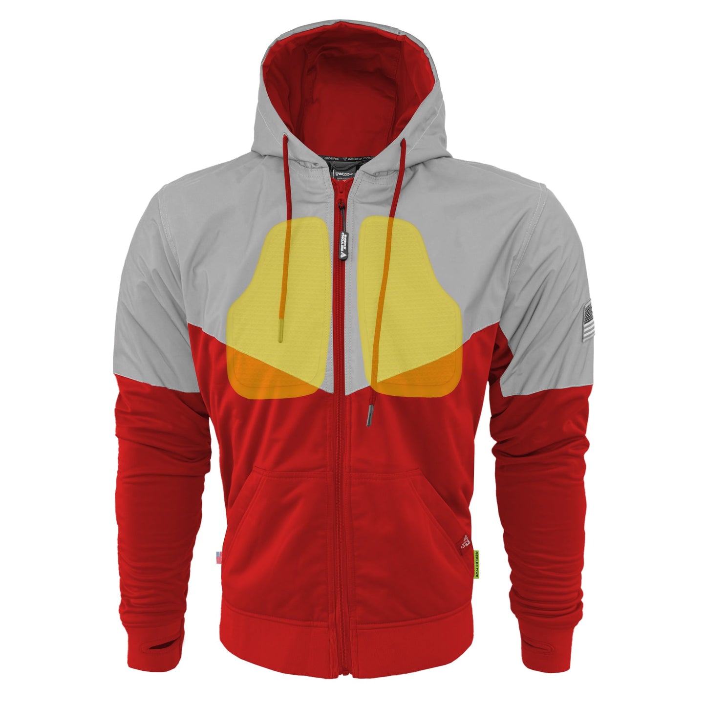 Ultra Reflective Hoodie Red Eclipse