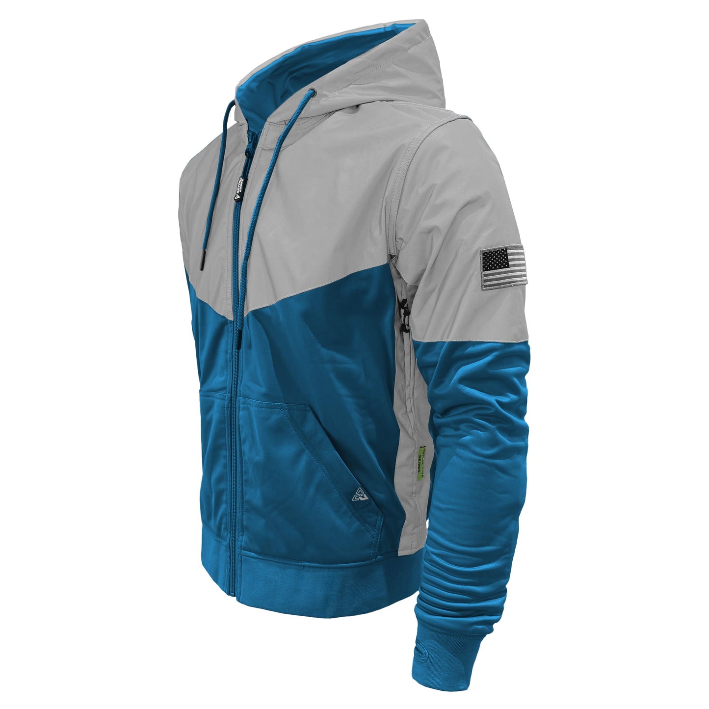 Ultra Reflective Hoodie Teal Eclipse