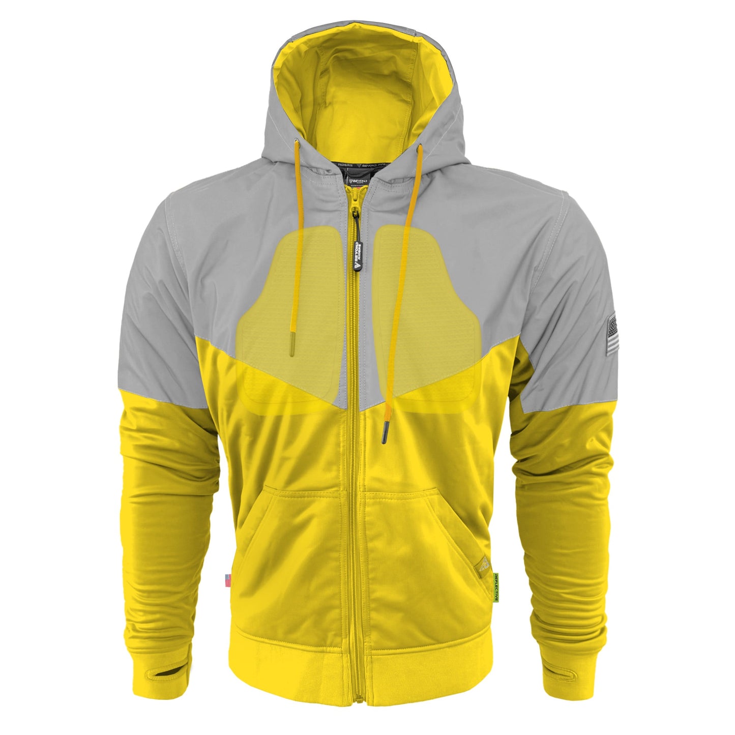 Ultra Reflective Hoodie Yellow Eclipse