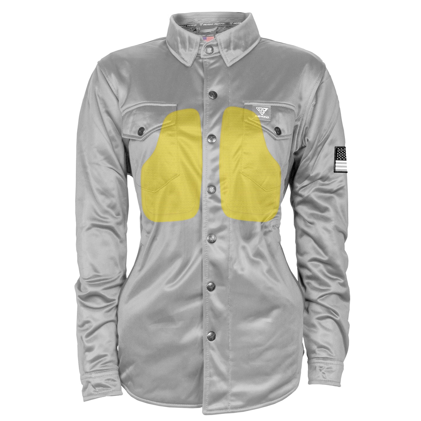 ‌Ultra Protective Shirt for Women - Light Gray Solid