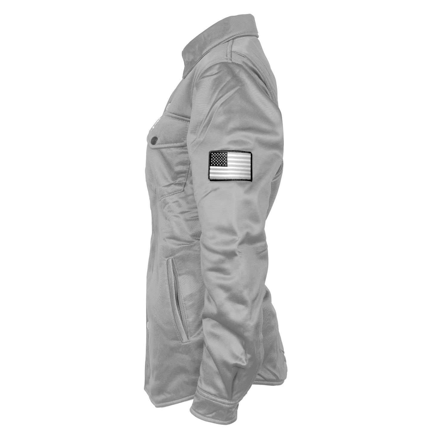 ‌Ultra Protective Shirt for Women - Light Gray Solid