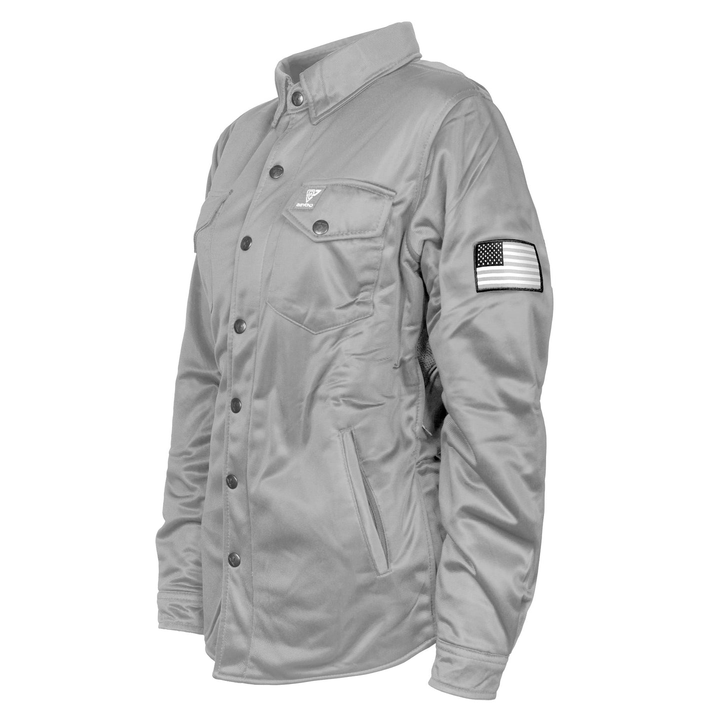 ‌Ultra Protective Shirt for Women - Light Gray Solid