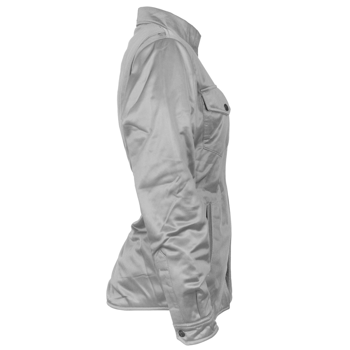 ‌Ultra Protective Shirt for Women - Light Gray Solid