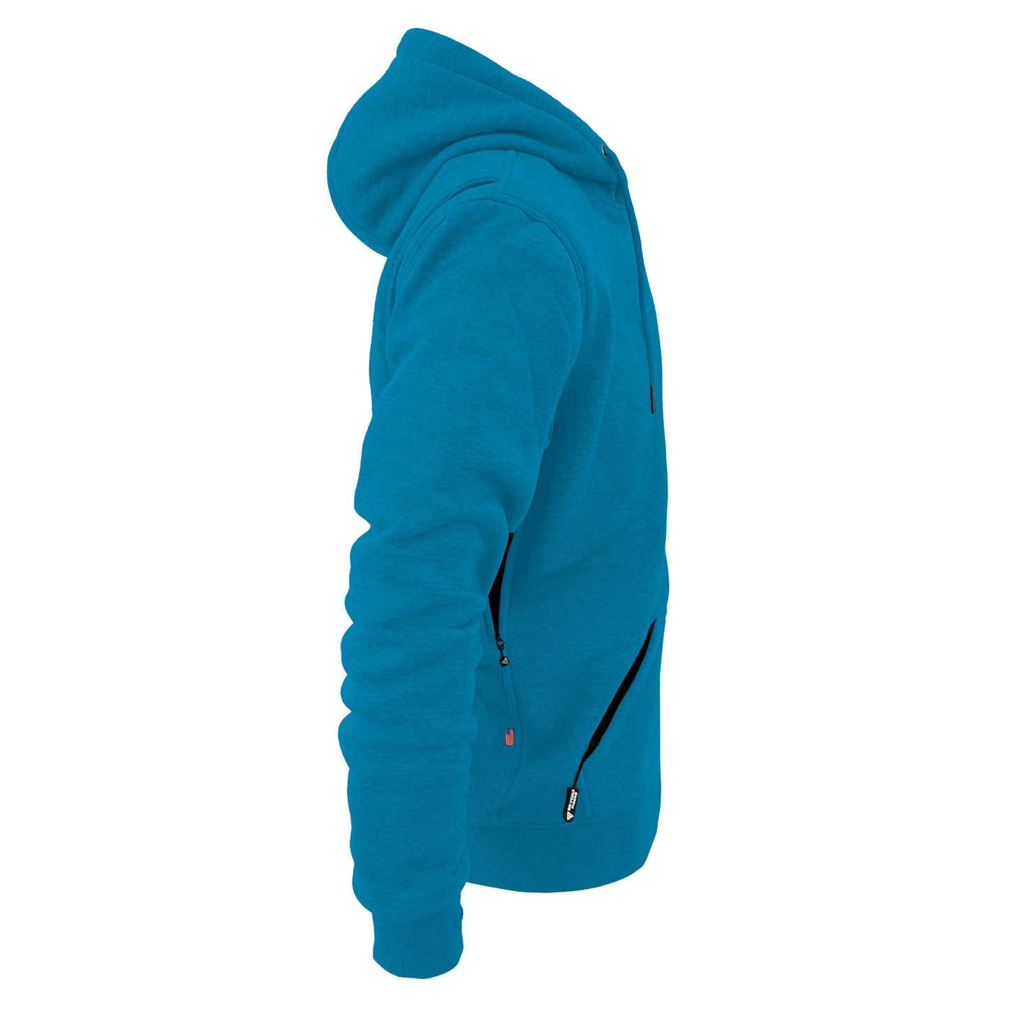 Protective Fleece Unisex Hoodie - Aqua Blue