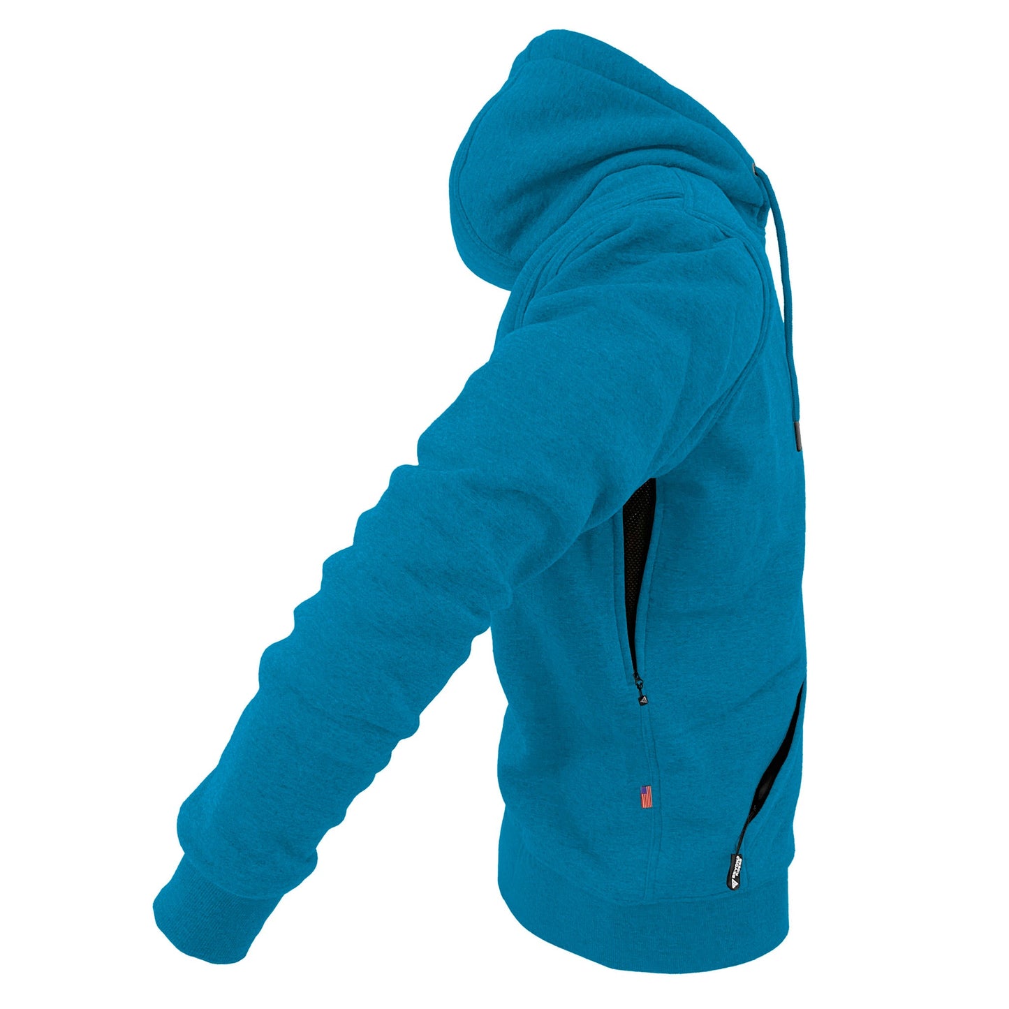 Protective Fleece Unisex Hoodie - Aqua Blue