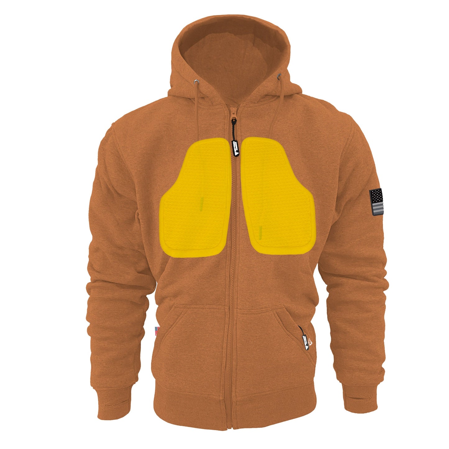 Protective Fleece Unisex Hoodie - Camel