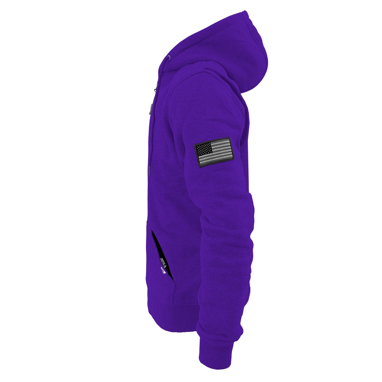 Protective Fleece Unisex Hoodie - Purple