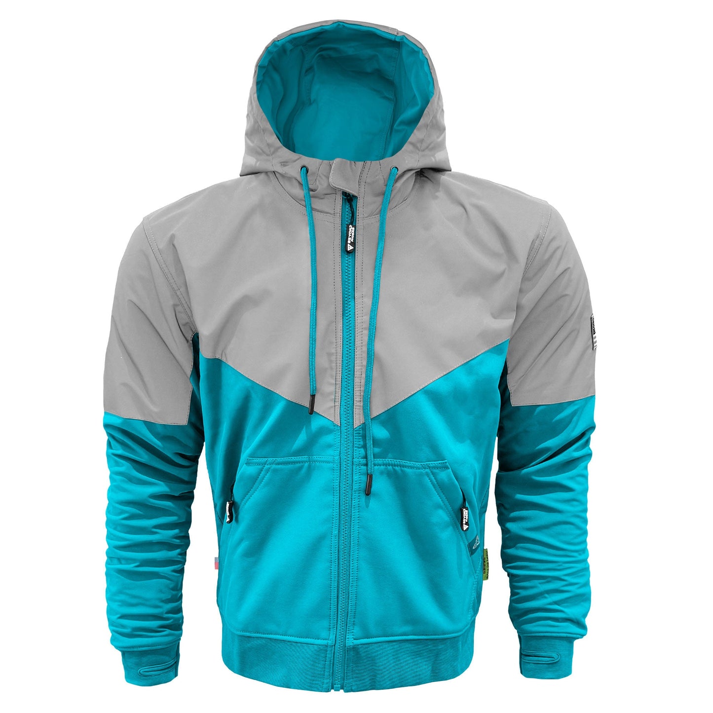 SoftShell Reflective Arctic Blue Eclipse Hoodie