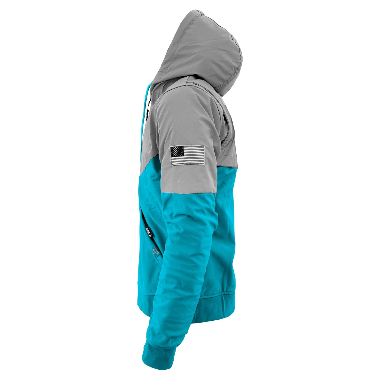 SoftShell Reflective Arctic Blue Eclipse Hoodie