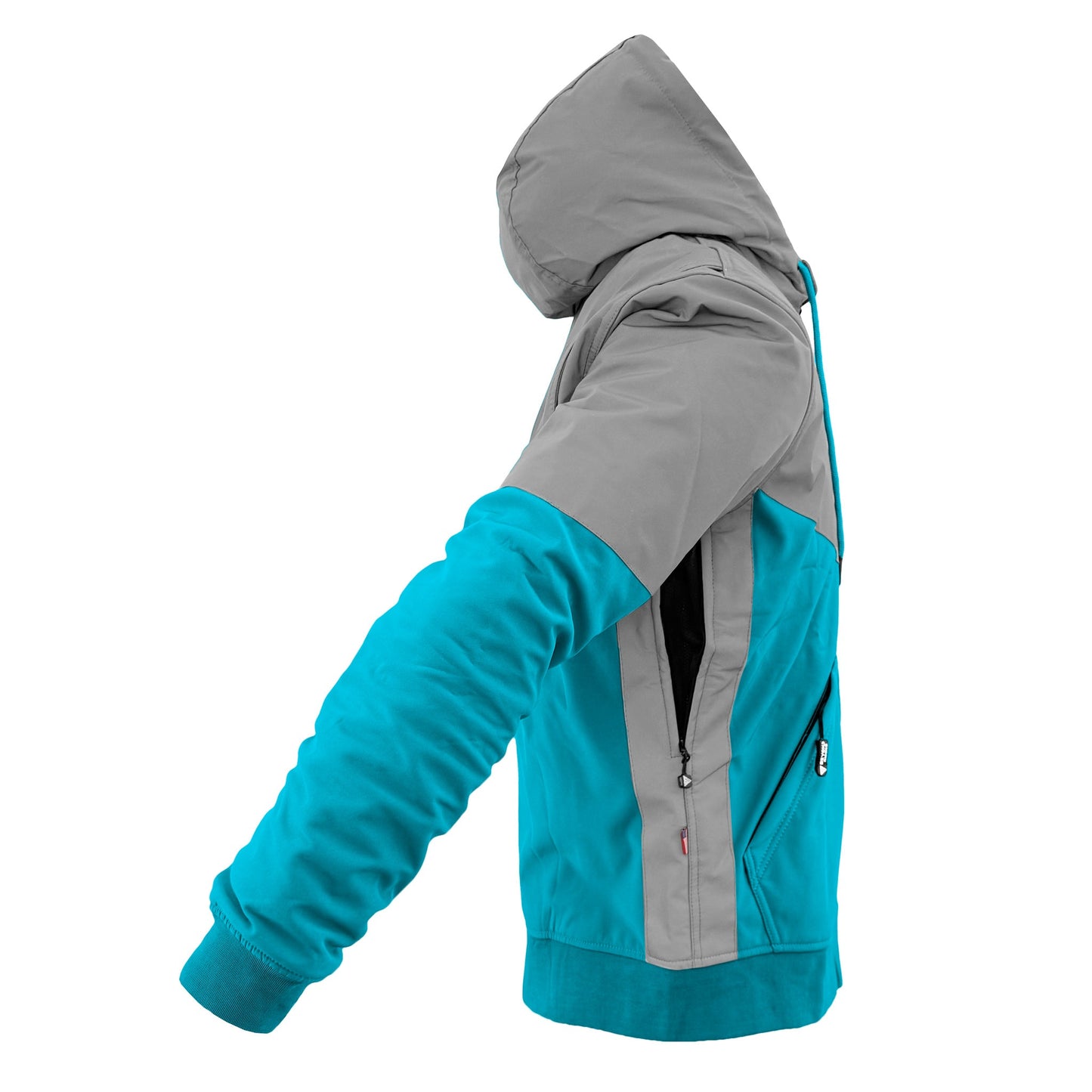 SoftShell Reflective Arctic Blue Eclipse Hoodie