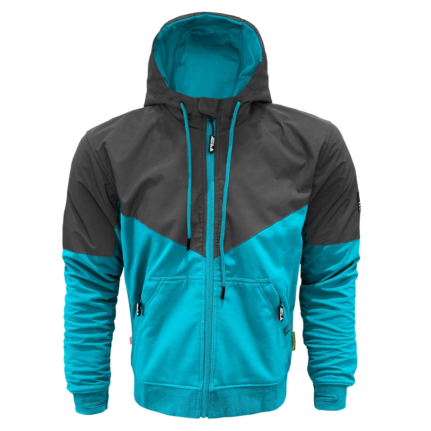 SoftShell Reflective Arctic Blue Nebula Hoodie