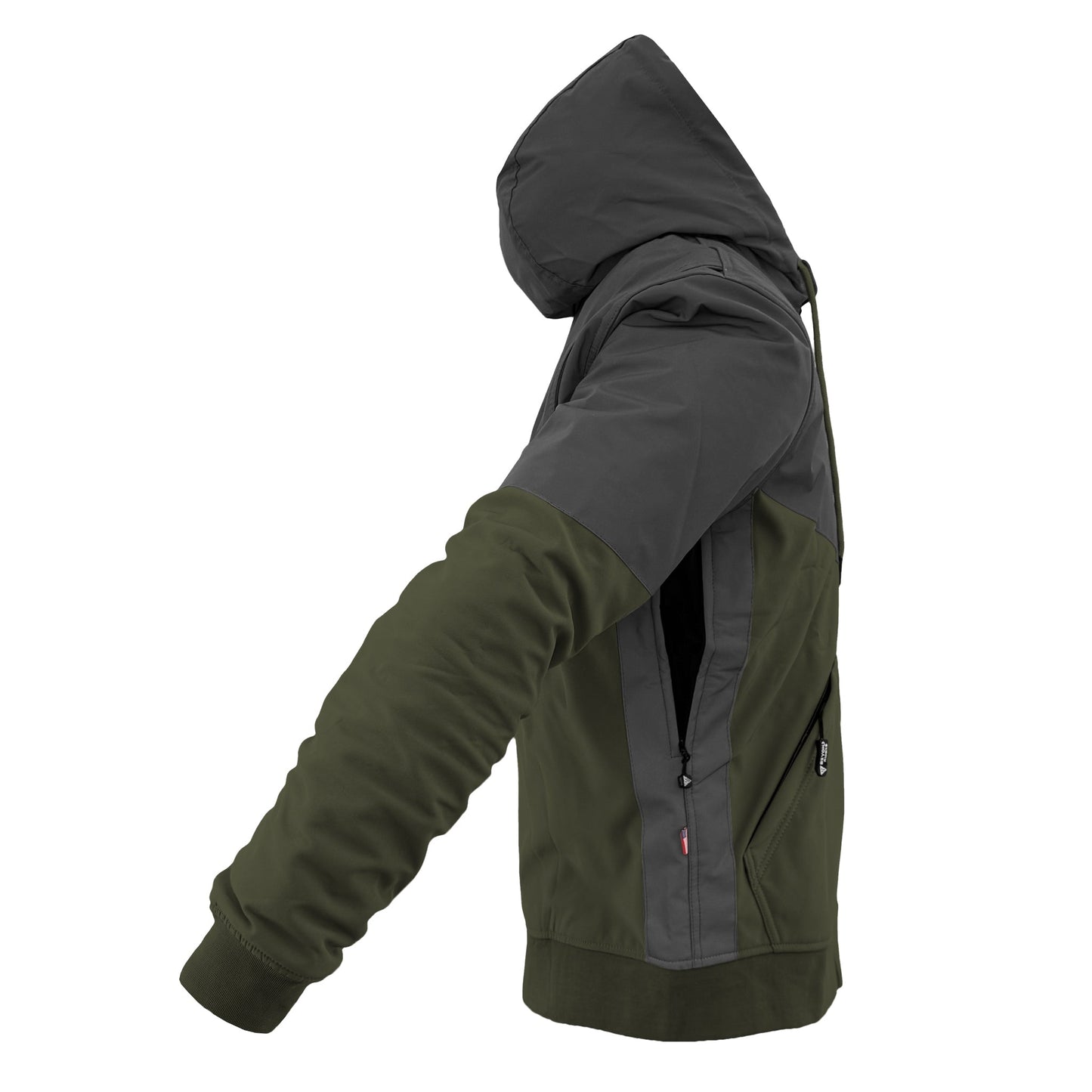 SoftShell Reflective Army Green Nebula Hoodie