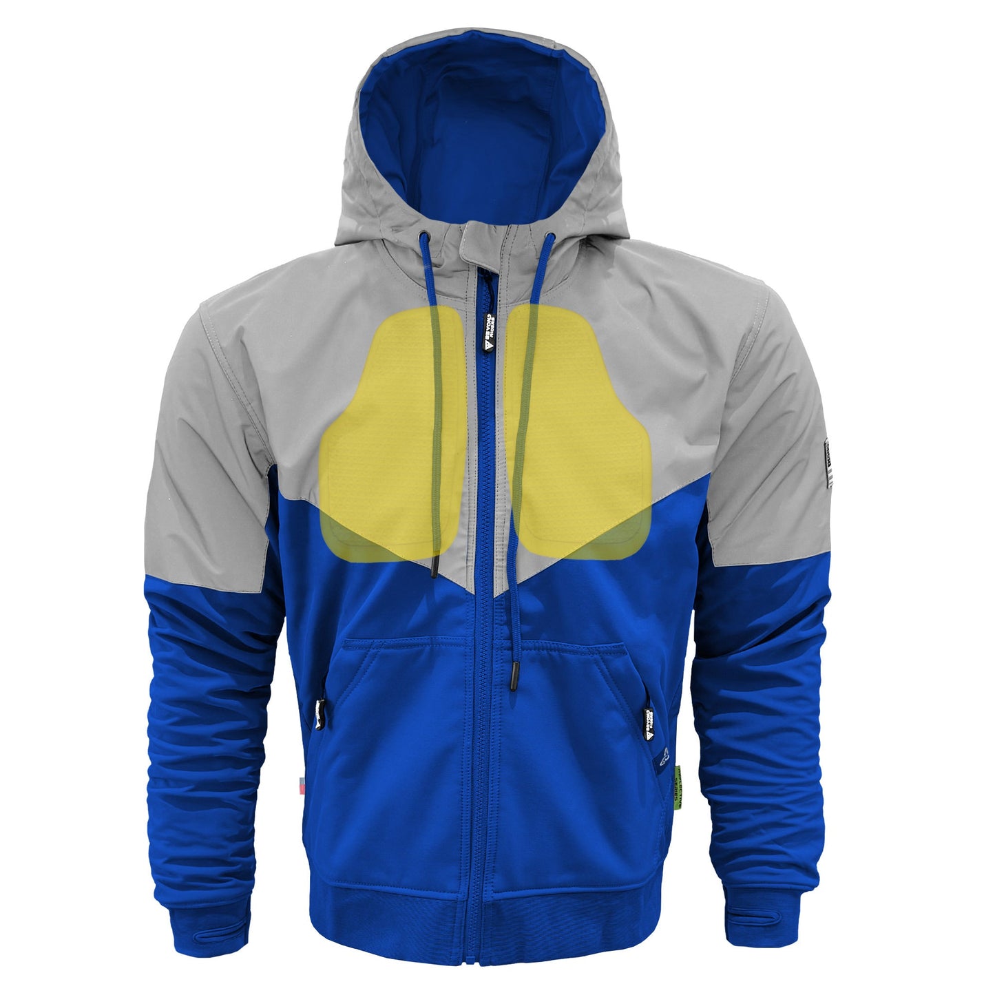 SoftShell Reflective Blue Eclipse Hoodie