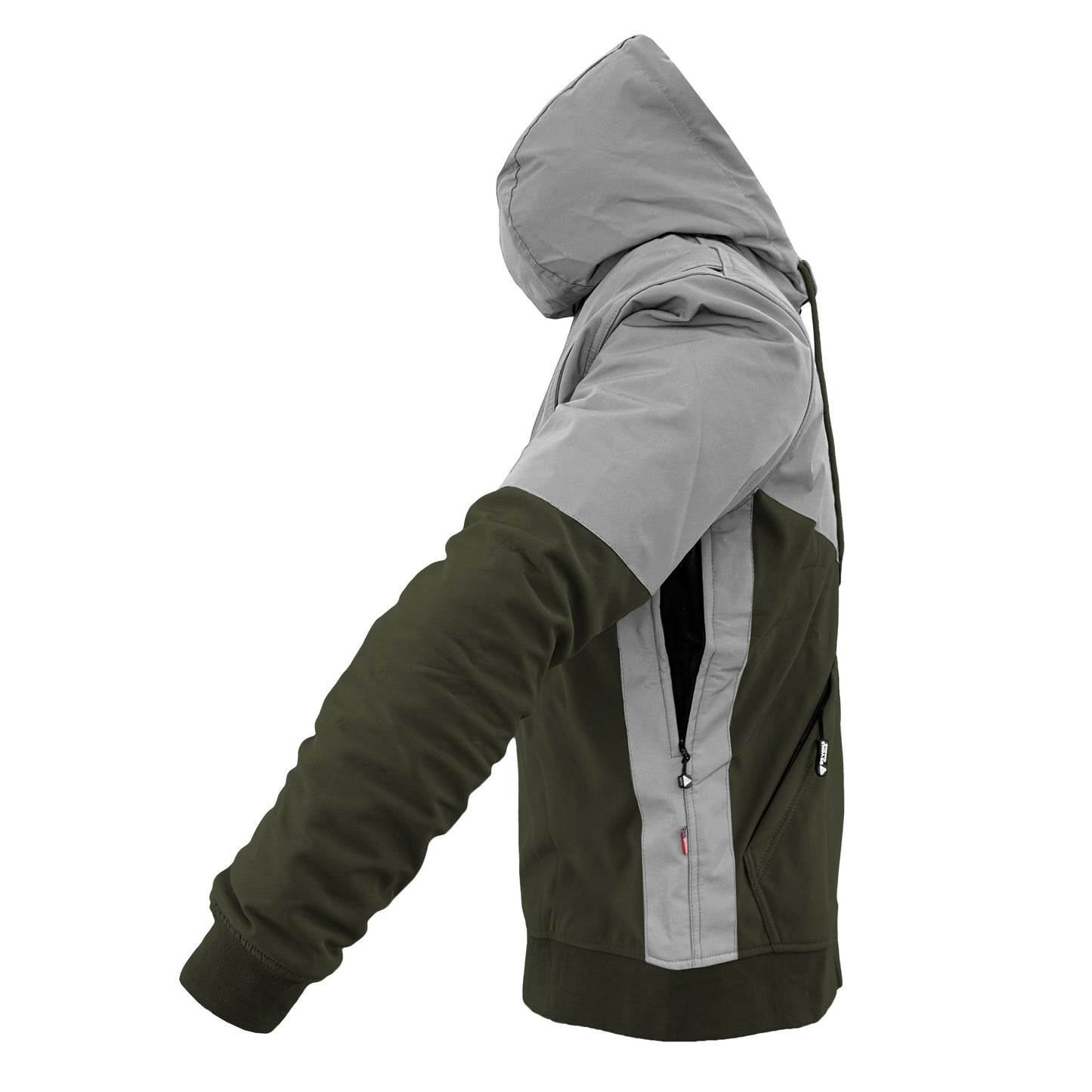 SoftShell Reflective Army Green Eclipse Hoodie