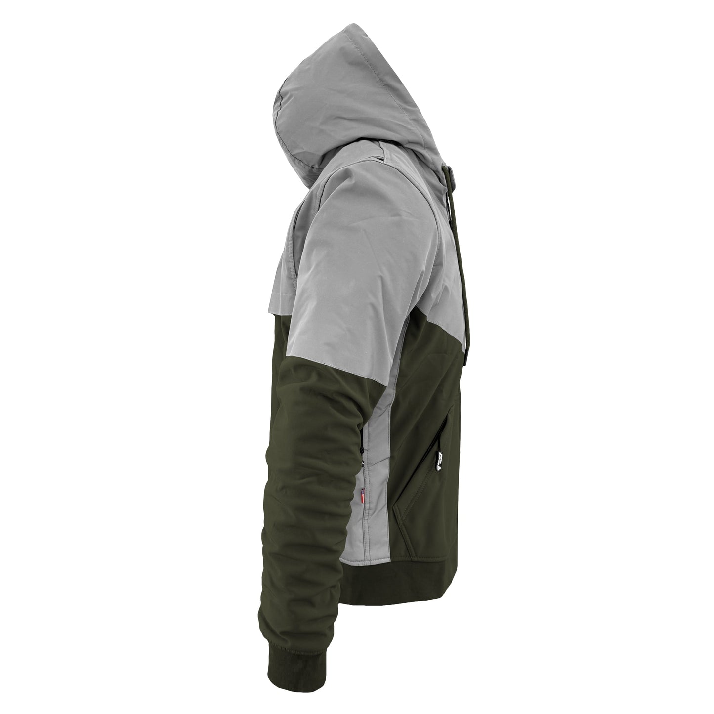 SoftShell Reflective Army Green Eclipse Hoodie